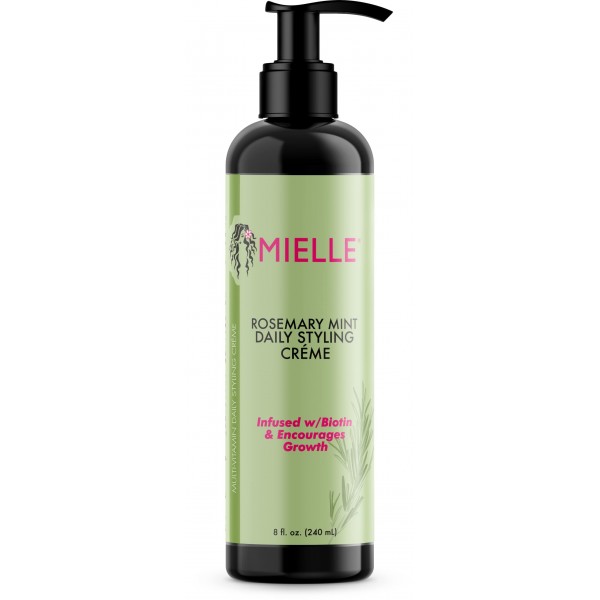 Crema de par pentru styling cu biotinta, menta si rozmarin, Mielle, 240ml