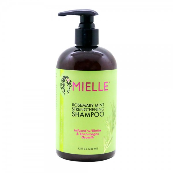Sampon cu biotina, menta si rozmarin pentru intarirea parului, Mielle, 355ml